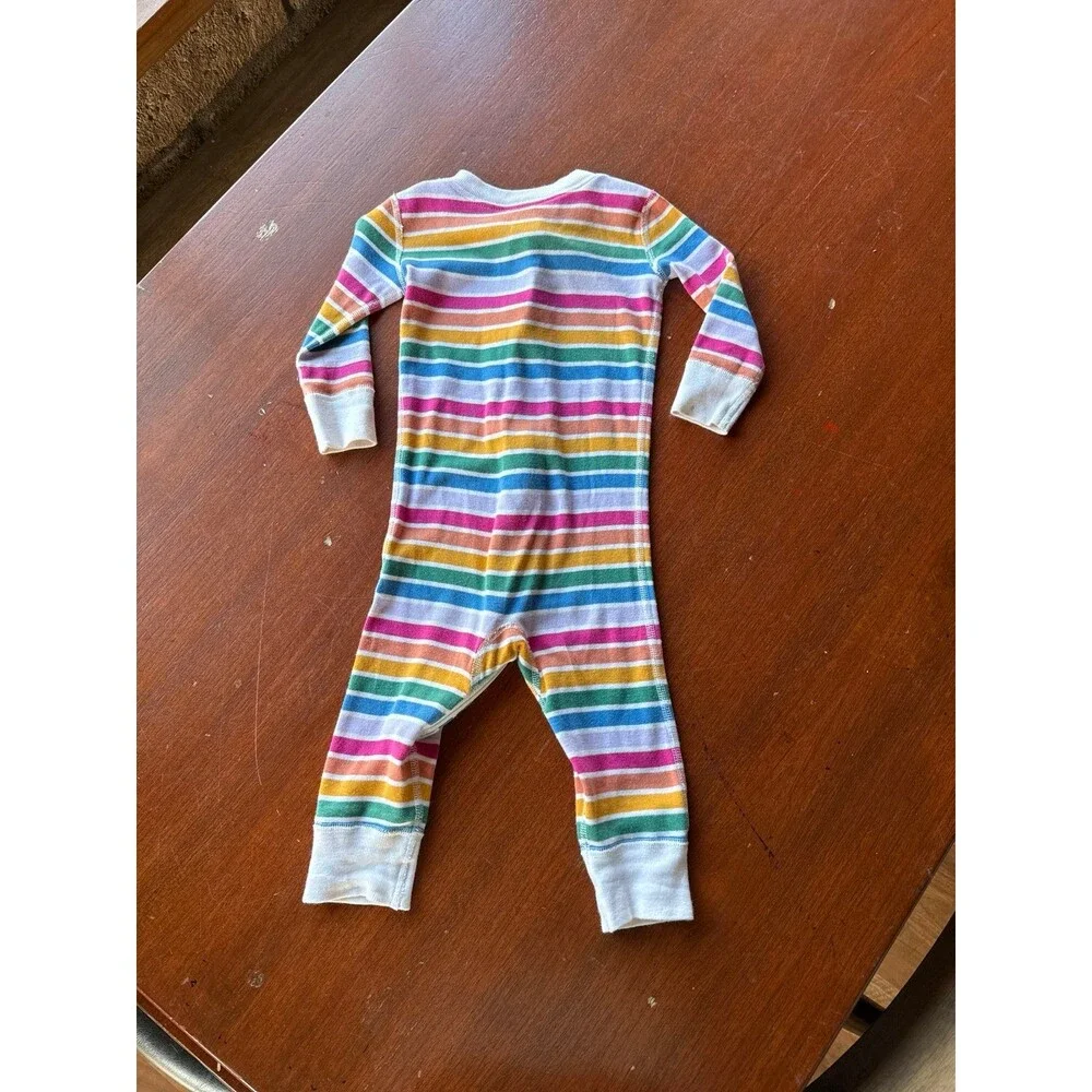 Hanna Andersson Rainbow stripe zippy sleeper